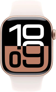 Apple Watch Series 10 - Wifi - 42mm - Rose Gouden Aluminium Case met Light Blush Sportbandje - S/M - ION e - Commerce - Smartwatch