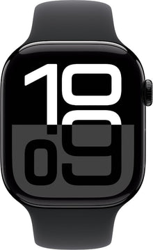 Apple Watch Series 10 - Wifi - 42mm - Zwarte Aluminium Case met Zwart Sportbandje - M/L - ION e - Commerce - Smartwatch